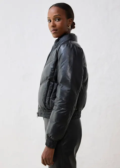 Giacca trapuntata in nappa d'agnello, bonprix