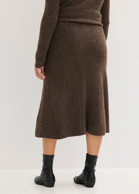 Gonna midi in maglia, bonprix