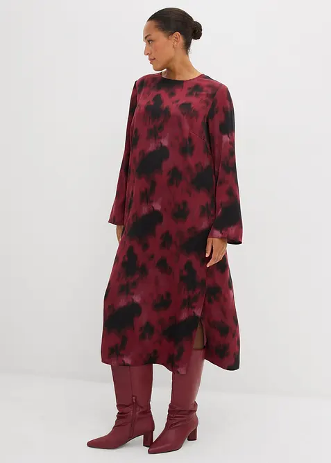 Abito midi in satin, bonprix