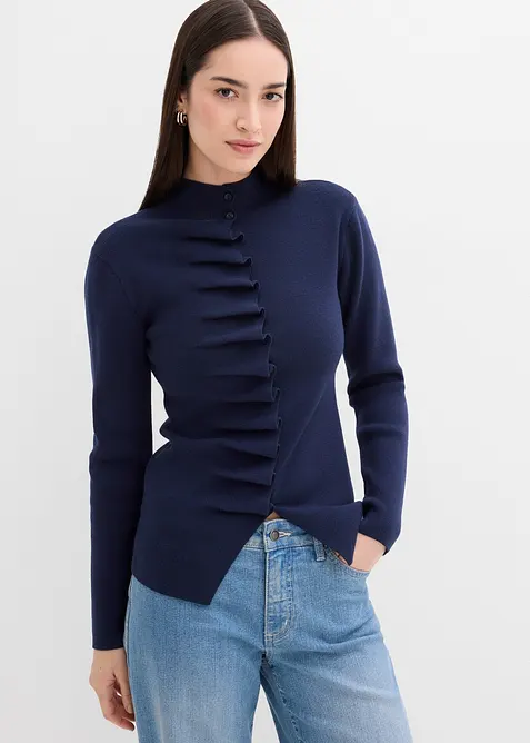 Cardigan in filato fine di misto viscosa morbido, bonprix