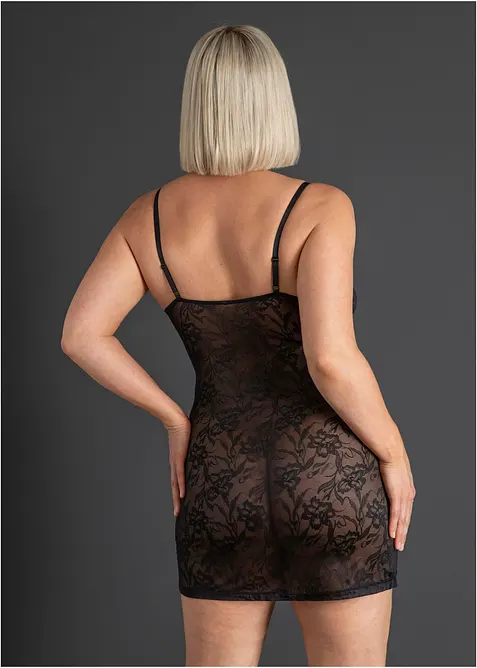 Abito in pizzo con cerniera, bonprix