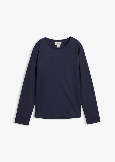 Maglia a maniche lunghe in misto seta, bonprix