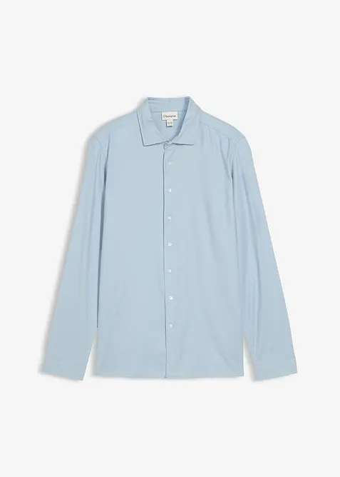 Camicia elegante in flanella di puro cotone, slim fit, bonprix