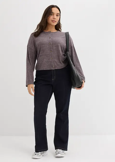 Jeans bootcut, vita alta, bonprix