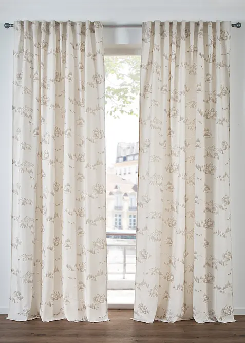 Tenda con paesaggio invernale, anche in versione extra lunga (pacco da1), bonprix