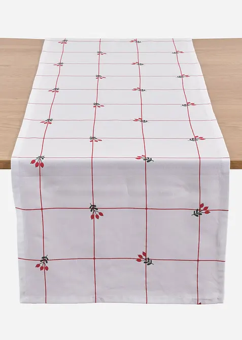 Runner tavolo in cotone biologico, bonprix