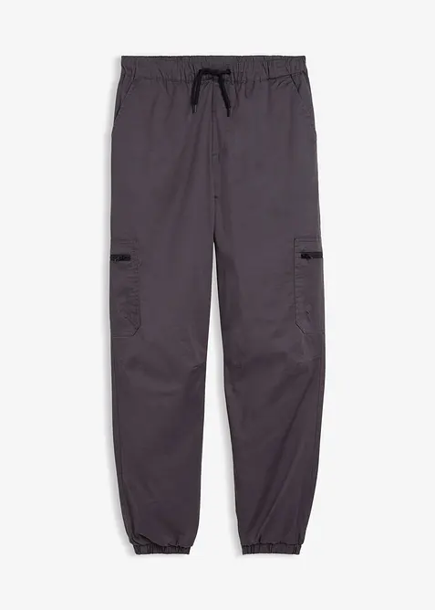 Pantaloni cargo termici foderati in jersey, loose fit, bonprix