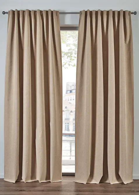 Tenda oscurante con retro rivestito. Disponibile anche in lunghezza extra (pacco da 1), bonprix