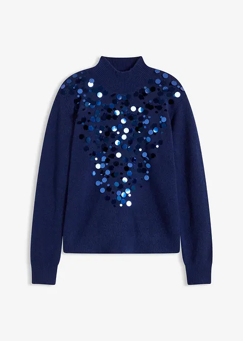Maglione con paillettes, bonprix