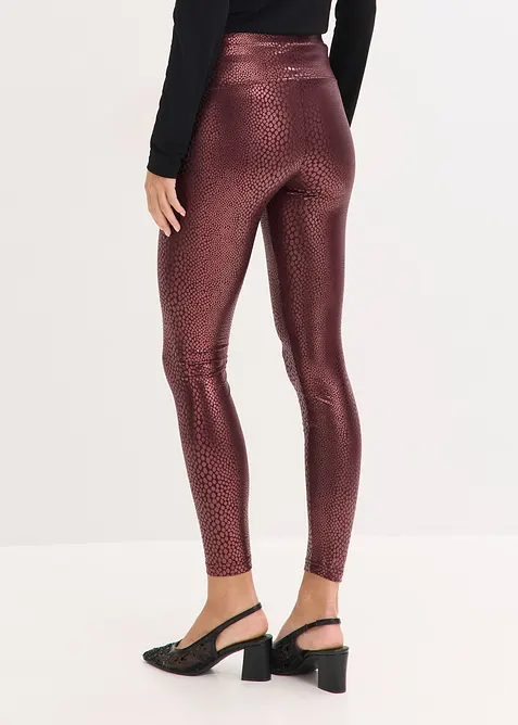 Leggings lucidi in similpelle, bonprix