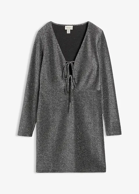 Miniabito lucido con laccetti, bonprix