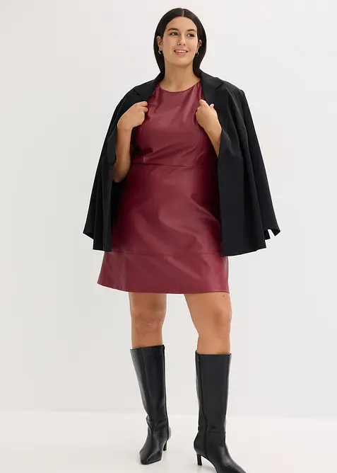 Abito corto in similpelle, bonprix