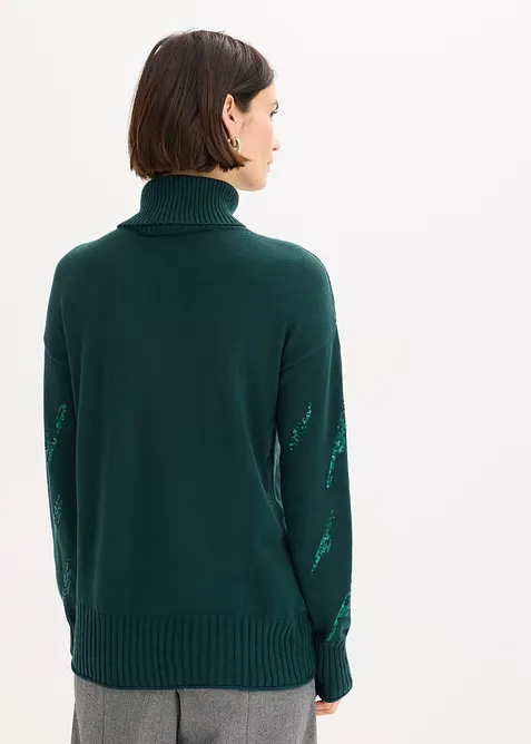 Maglione oversize in misto viscosa morbido, bonprix