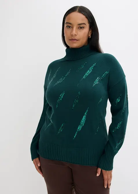 Maglione oversize in misto viscosa morbido, bonprix