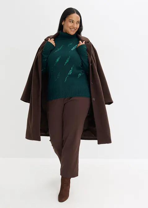 Maglione oversize in misto viscosa morbido, bonprix