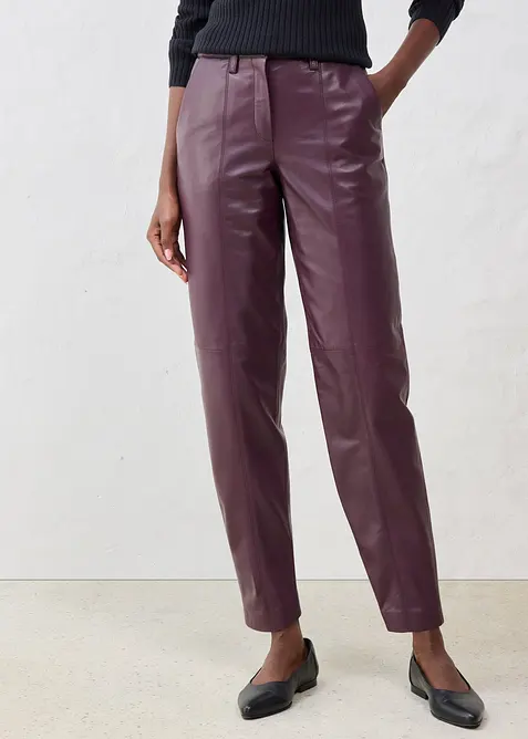 Pantaloni in nappa d'agnello, bonprix