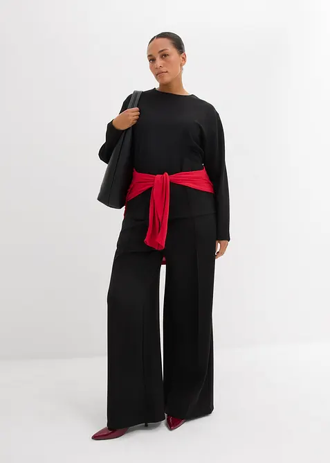 Maglia a maniche lunghe in punto di Roma, bonprix