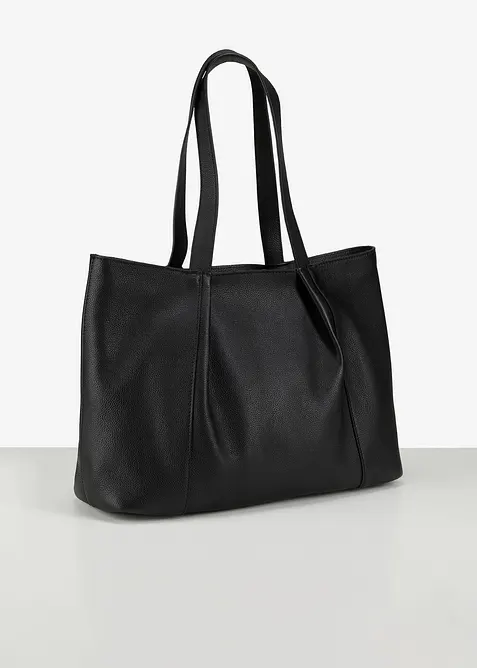 Borsa shopper in pelle, bonprix