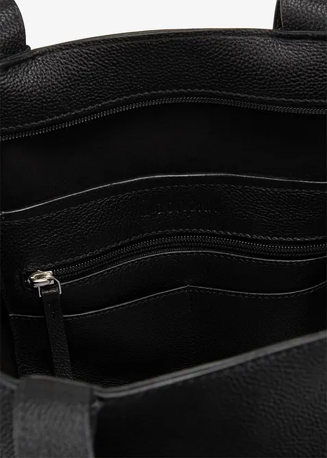 Borsa shopper in pelle, bonprix