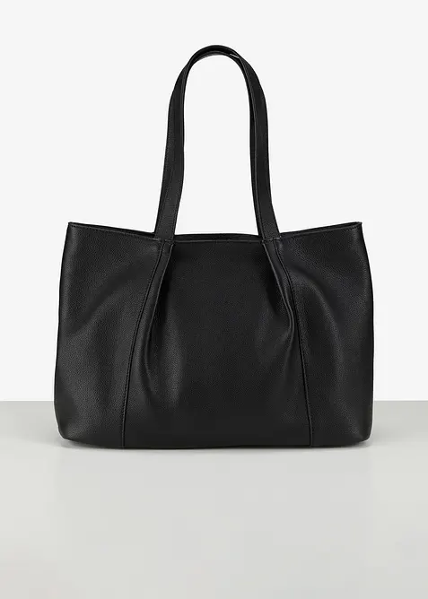 Borsa shopper in pelle, bonprix