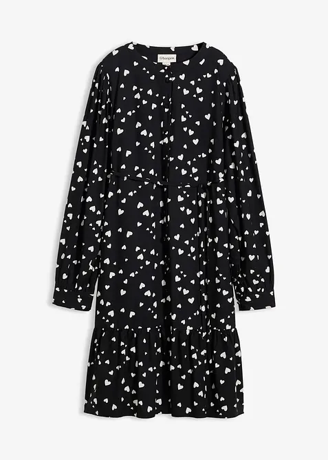 Abito prémaman / da allattamento a cuori in pura viscosa, bonprix