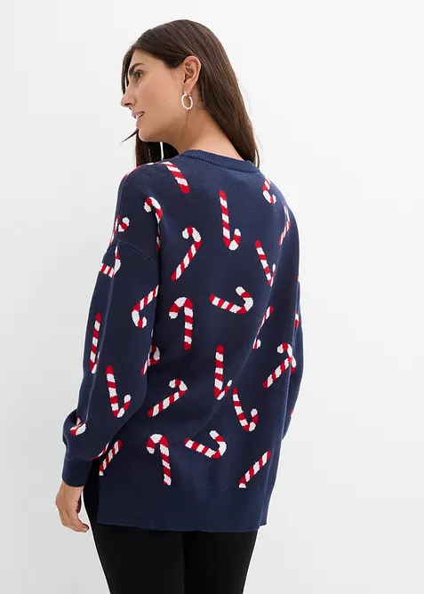 Maglione prémaman con spacchi per l'allattamento, bonprix