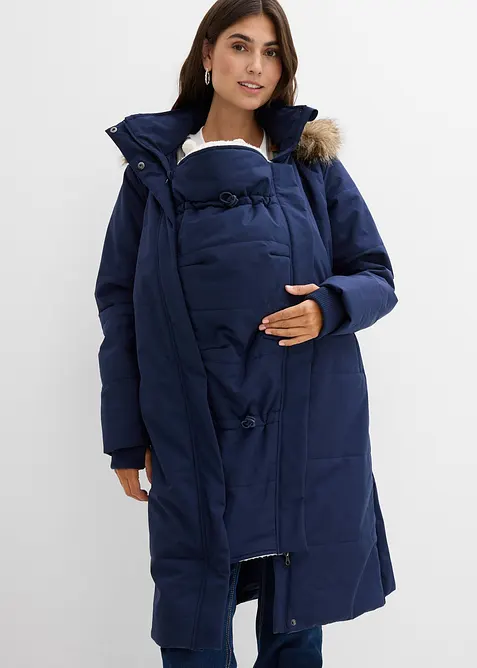 Giubbotto prémaman imbottito 3 in 1 con inserto babywearing, bonprix