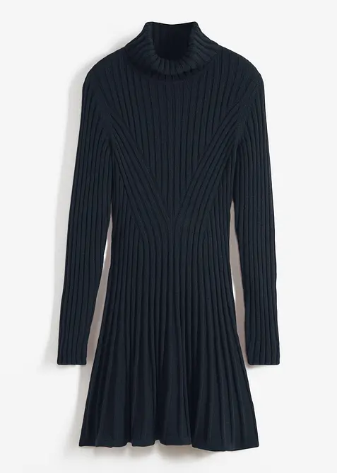 Abito in maglia a collo alto, bonprix