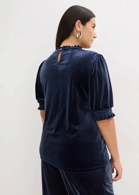 Maglia in velluto morbido, bonprix