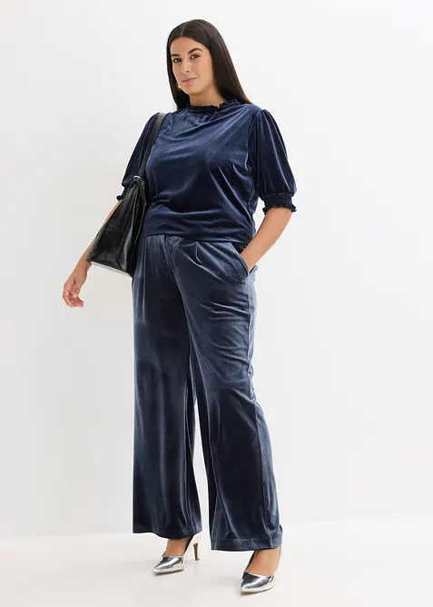 Maglia in velluto morbido, bonprix