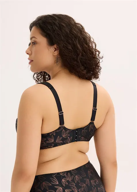 Reggiseno con ferretto e stampa lucente, bonprix
