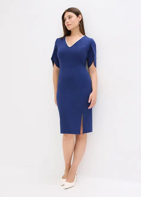 Abito a tubino con applicazione di perle, bonprix