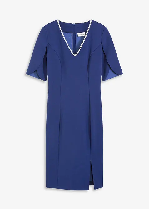 Abito a tubino con applicazione di perle, bonprix