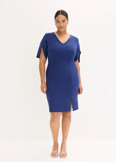 Abito a tubino con applicazione di perle, bonprix