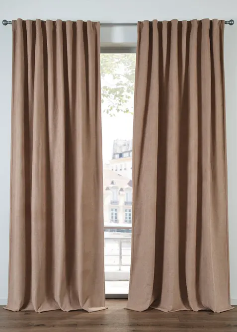 Tenda termica con retro il pile polare nero (pacco da 1), bonprix