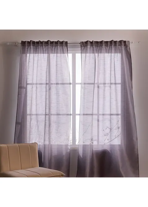 Tenda leggermente lucida, disponibile anche extra lunga (pacco da 1), bonprix