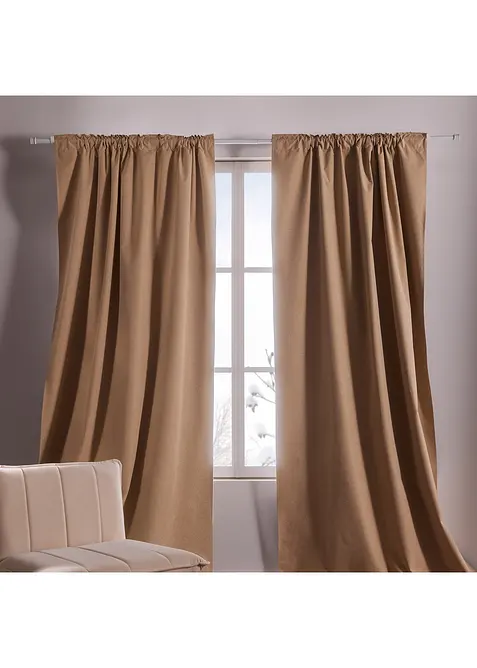 Tenda oscurante con retro rivestito. Disponibile anche in lunghezza extra (pacco da 1), bonprix