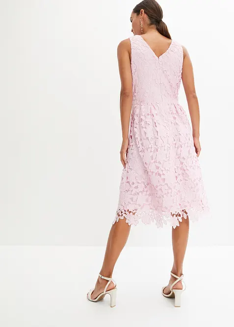 Abito in pizzo con inserto all'uncinetto, bonprix