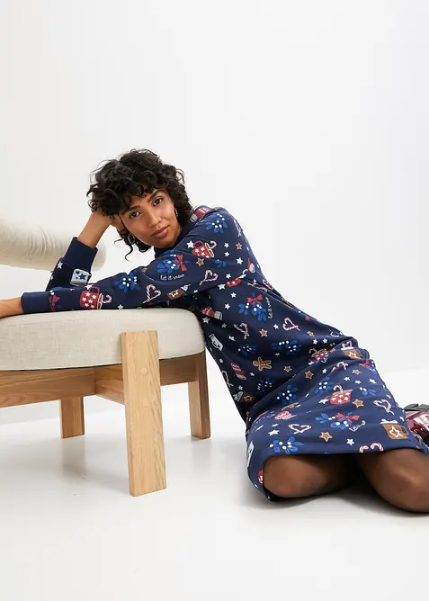 Abito in felpa natalizio, bonprix