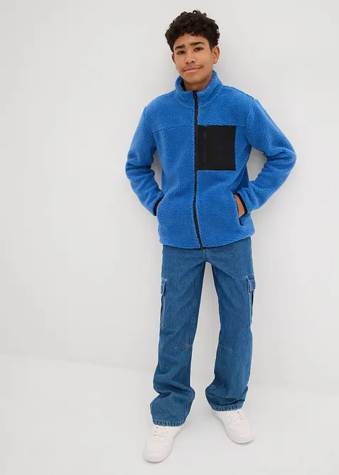 Giacca in pile teddy, bonprix