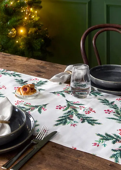 Runner tavolo con rami di abete, bonprix