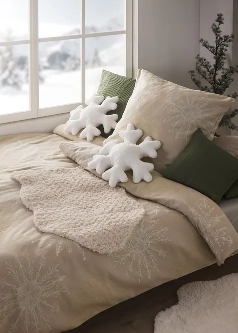 Biancheria da letto con fiocchi di neve, bonprix