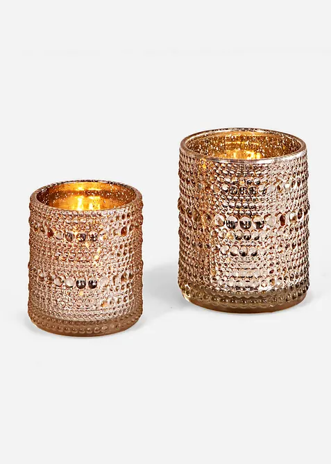 Portacandela (set 2 pezzi), bonprix