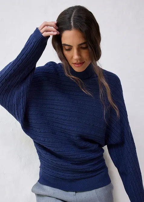 Maglione con lana merino, bonprix