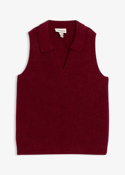 Gilet in maglia con lana d'alpaca, bonprix