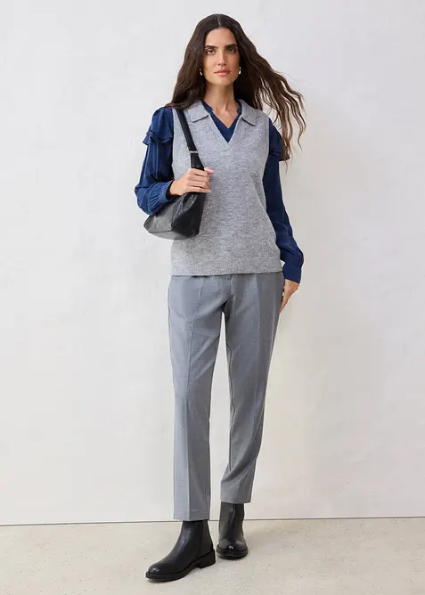 Gilet in maglia con lana d'alpaca, bonprix