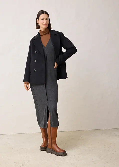 Abito in maglia di misto lana merino, bonprix