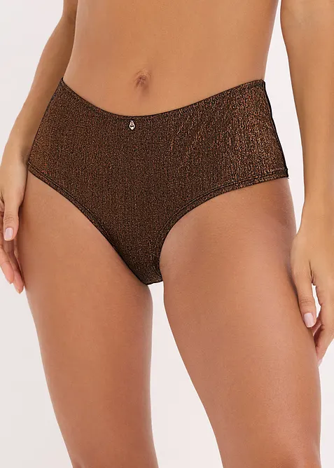 Brasiliana a vita alta in tessuto glitterato, bonprix