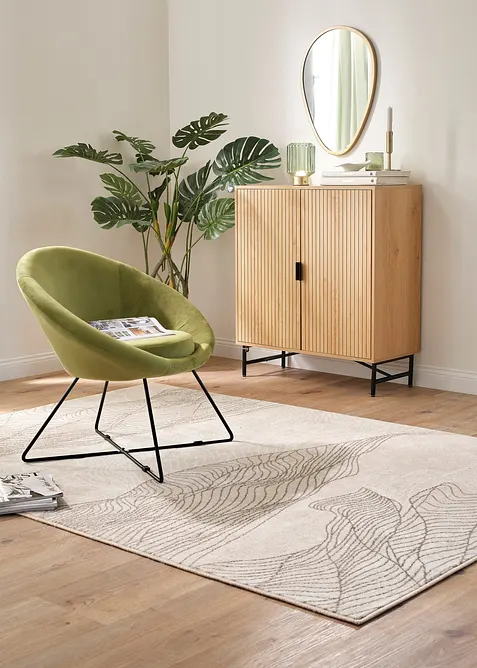 Poltrona con struttura in metallo, bonprix