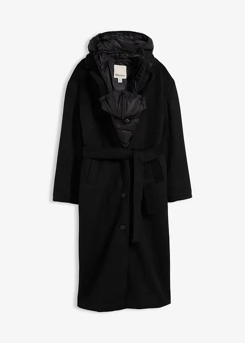 Cappotto prémaman 6 in 1 con inserto babywearing e gilet staccabile, bonprix